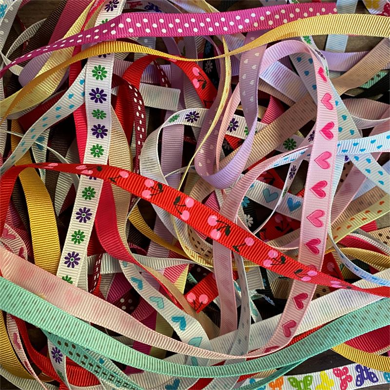 Narrow Grosgrain Pack 20 Ribbons